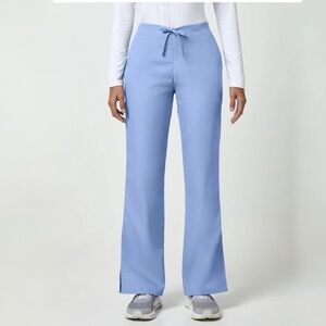 NWOT CHEROKEE Scrub Pants Flare Leg Work Ceil Blue Drawstring 28 in Plus Size 2X